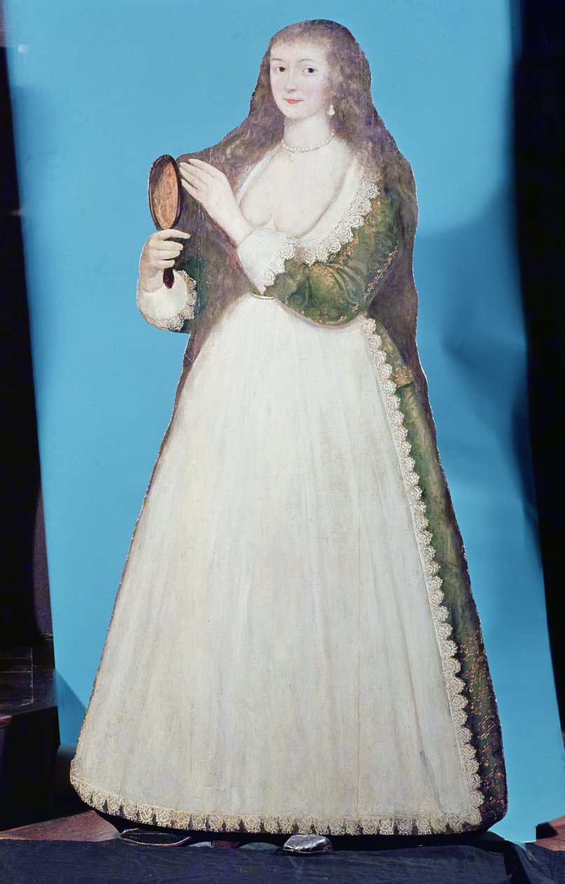 Dummy bordfigur av en kvinne, ca. 1620 av English School