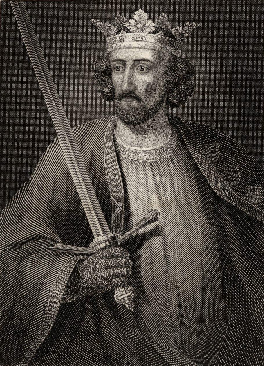 Edward I (1239-1307) konge av England av English School