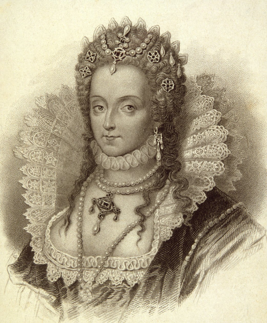 Elizabeth I (1533-1603) dronning av England av English School