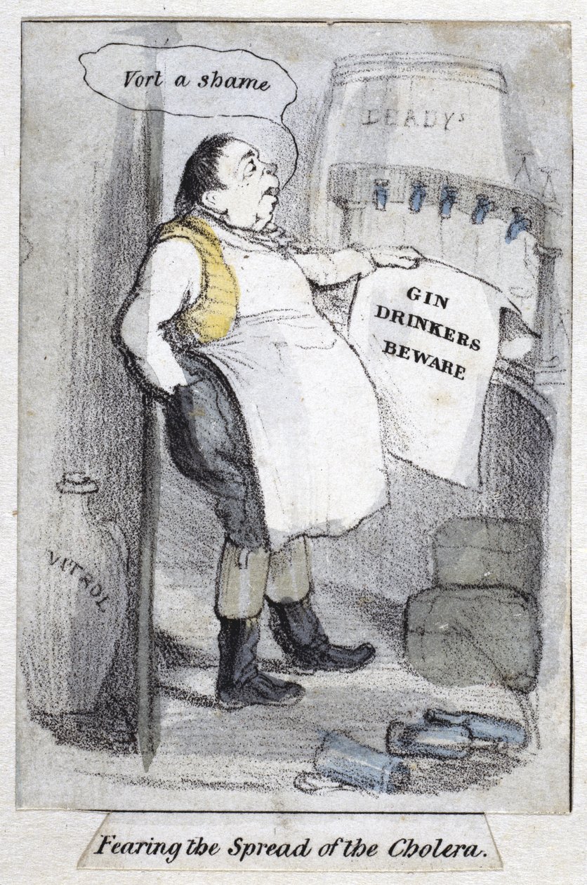 Frykt for spredningen av koleraen, 1840-50 av English School