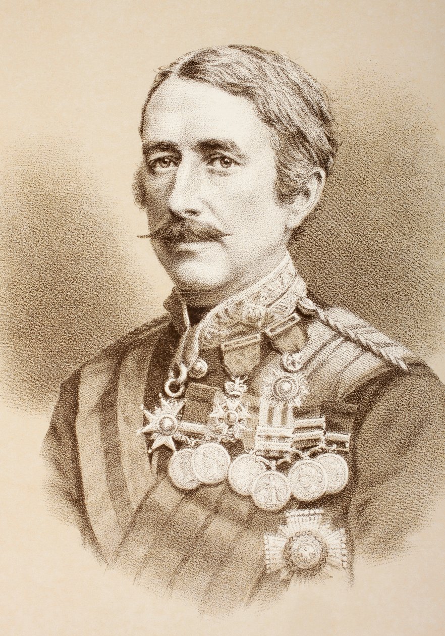 Feltmarskalk Garnet Joseph Wolseley, 1. Viscount Wolseley, ca. 1890 av English School