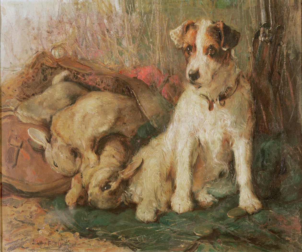 Fox Terrier med Days Bag av English School