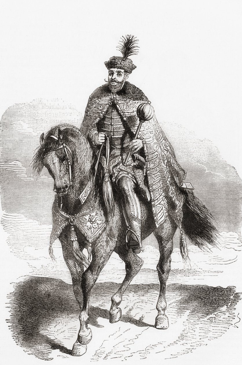 Gabriel Bethlen, 1580-1629, fra Ward and Locks Illustrated History of the World, pub. ca. 1882 av English School