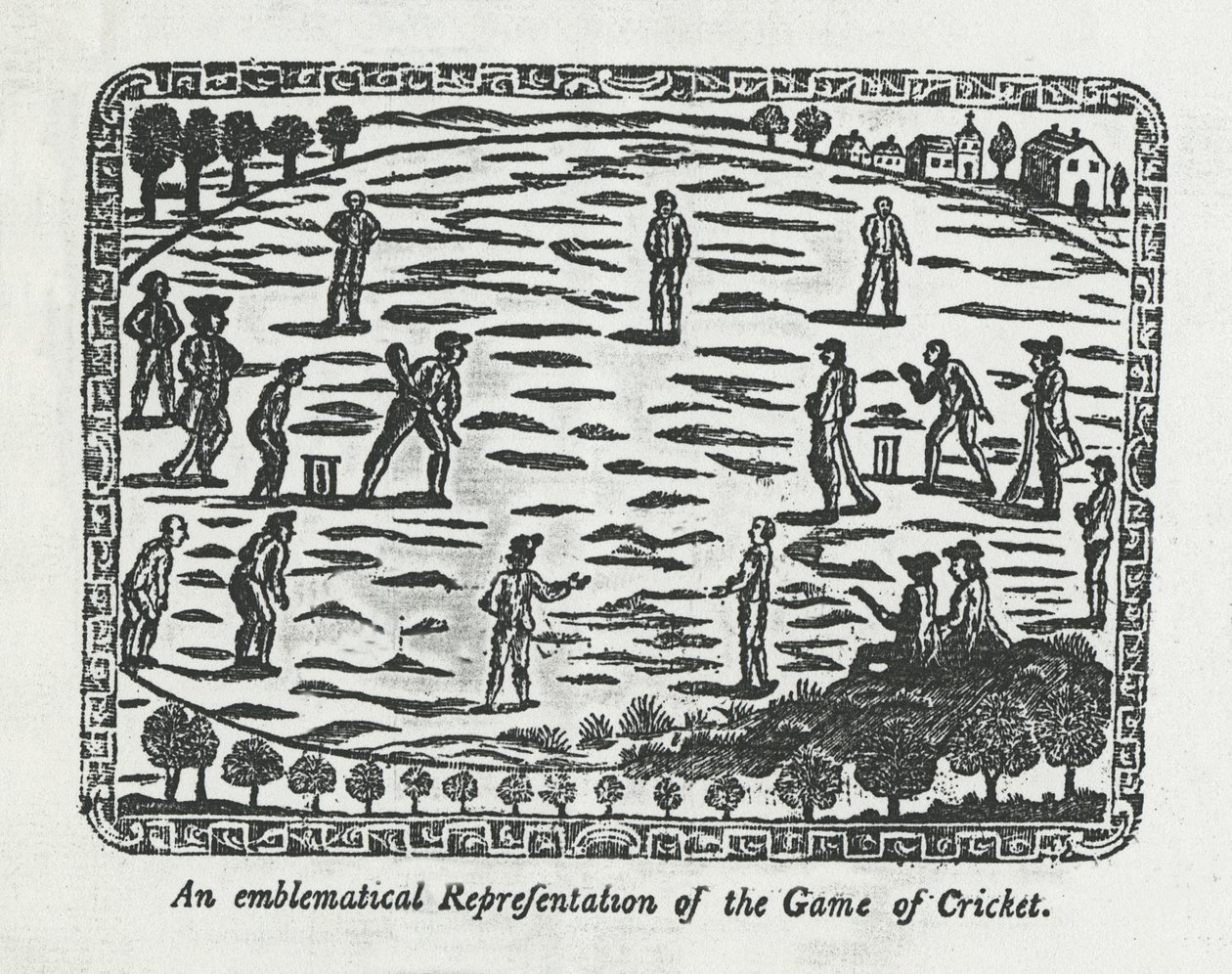 Cricket-spill, 1774 av English School