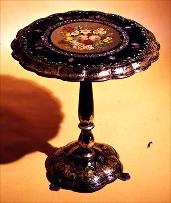Spillebord, ca. 1860 (papir mache) av English School
