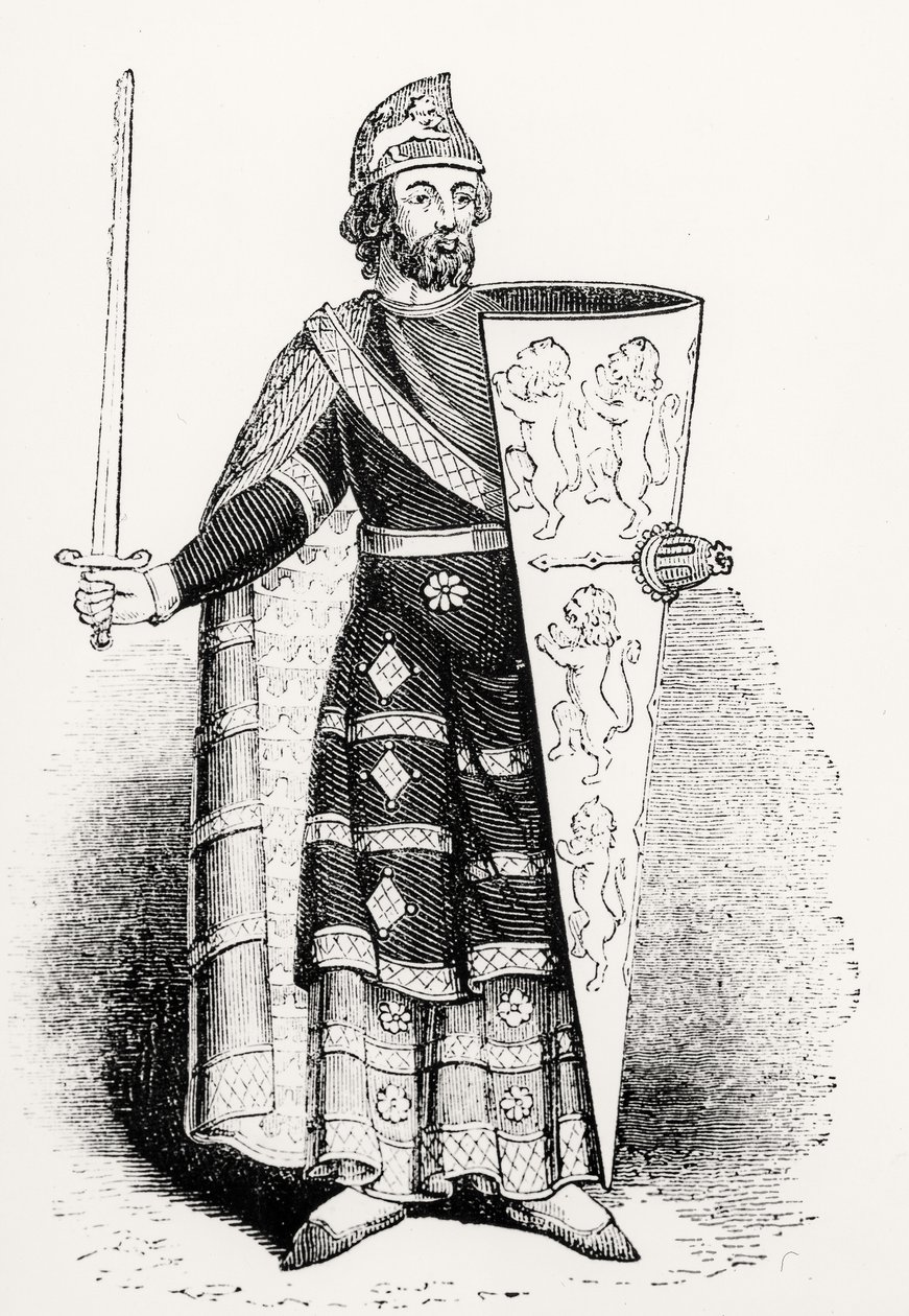 Geoffrey Plantagenet, greve av Anjou (1113-1150) av English School