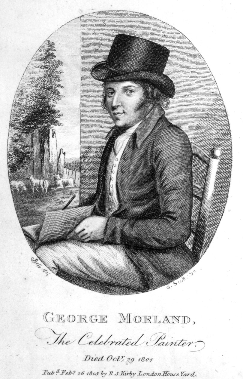 George Morland, gravert av G.Scott, 1805 av English School
