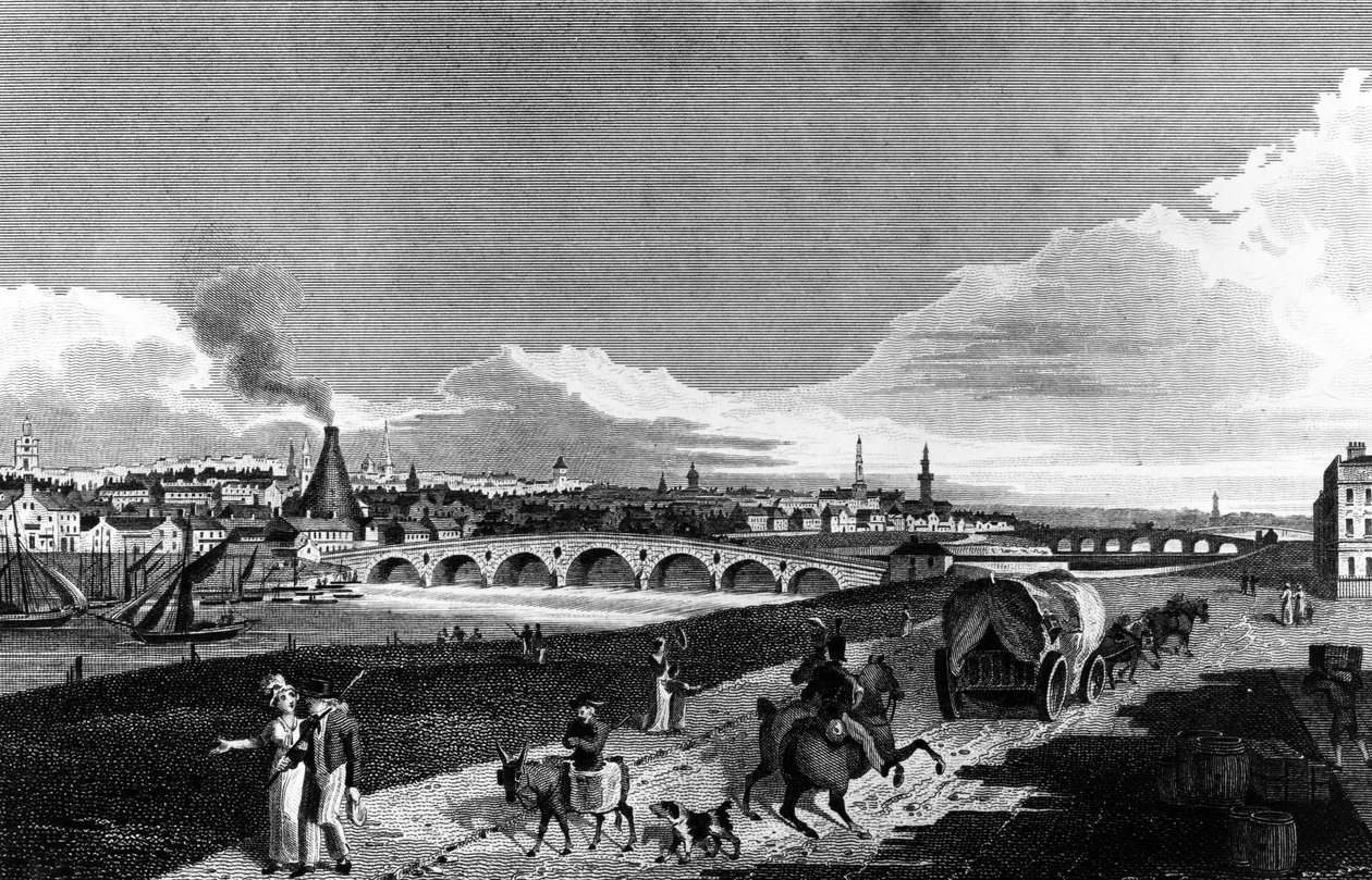 Glasgow, 1817 av English School