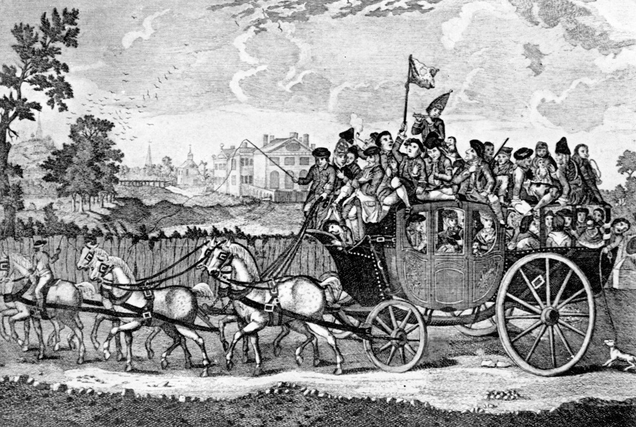 Skal til Bury Fair, 1750 av English School