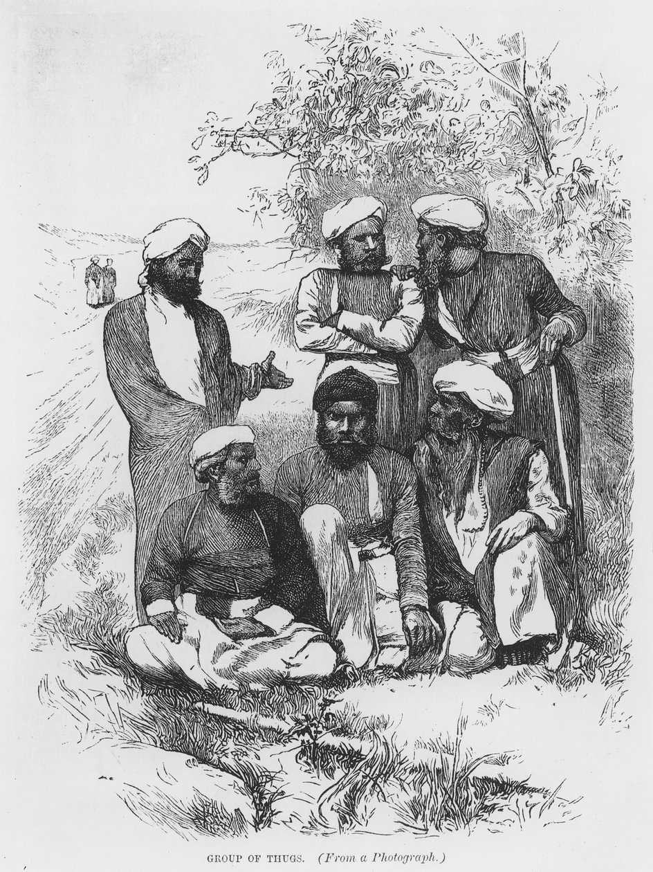 Gruppe kjeltringer, etter et fotografi av English School