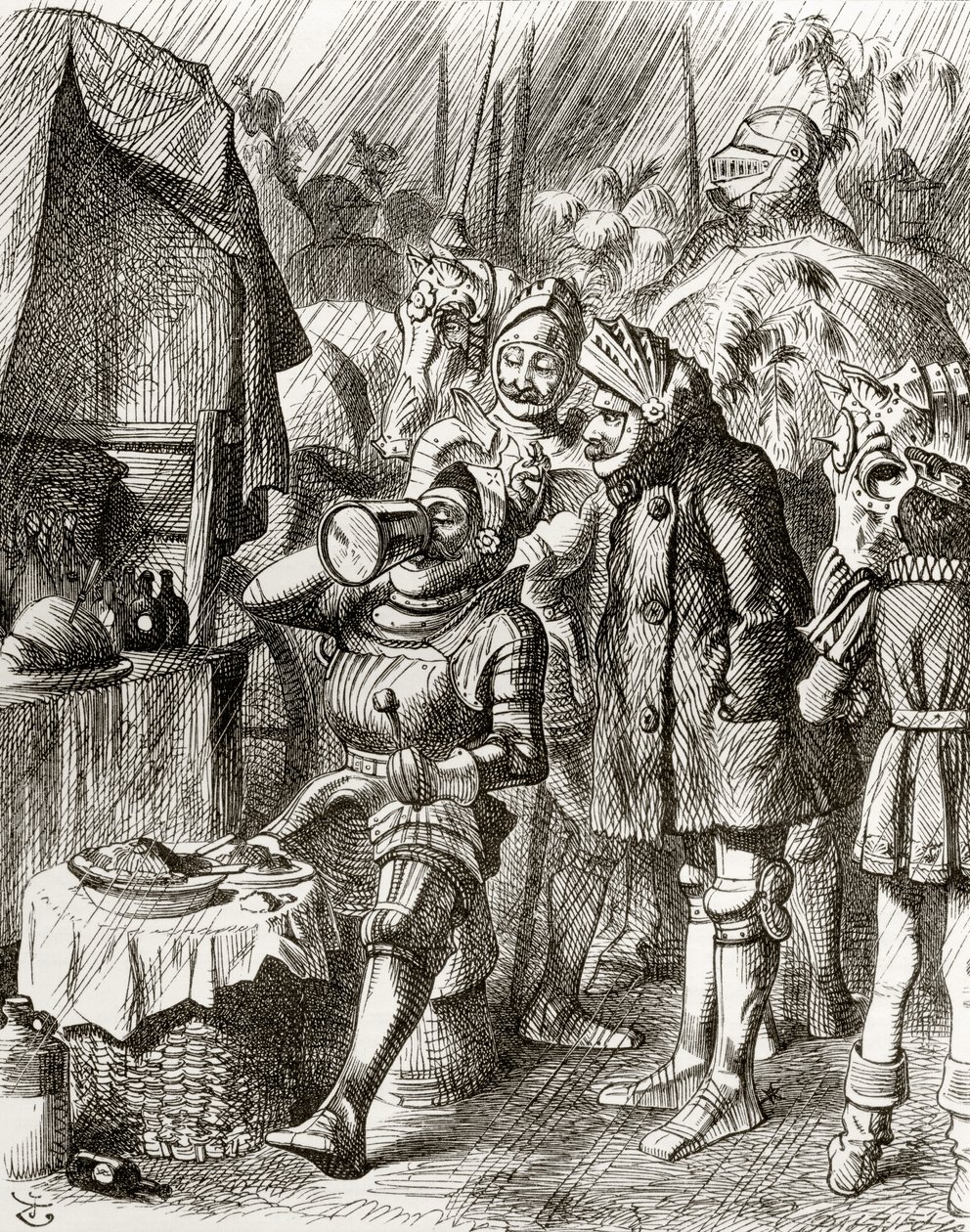 Illustrasjon etter J. Tenniel for diktet 