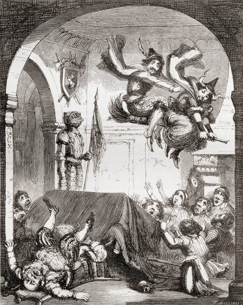 Illustrasjon av George Cruikshank for diktet 