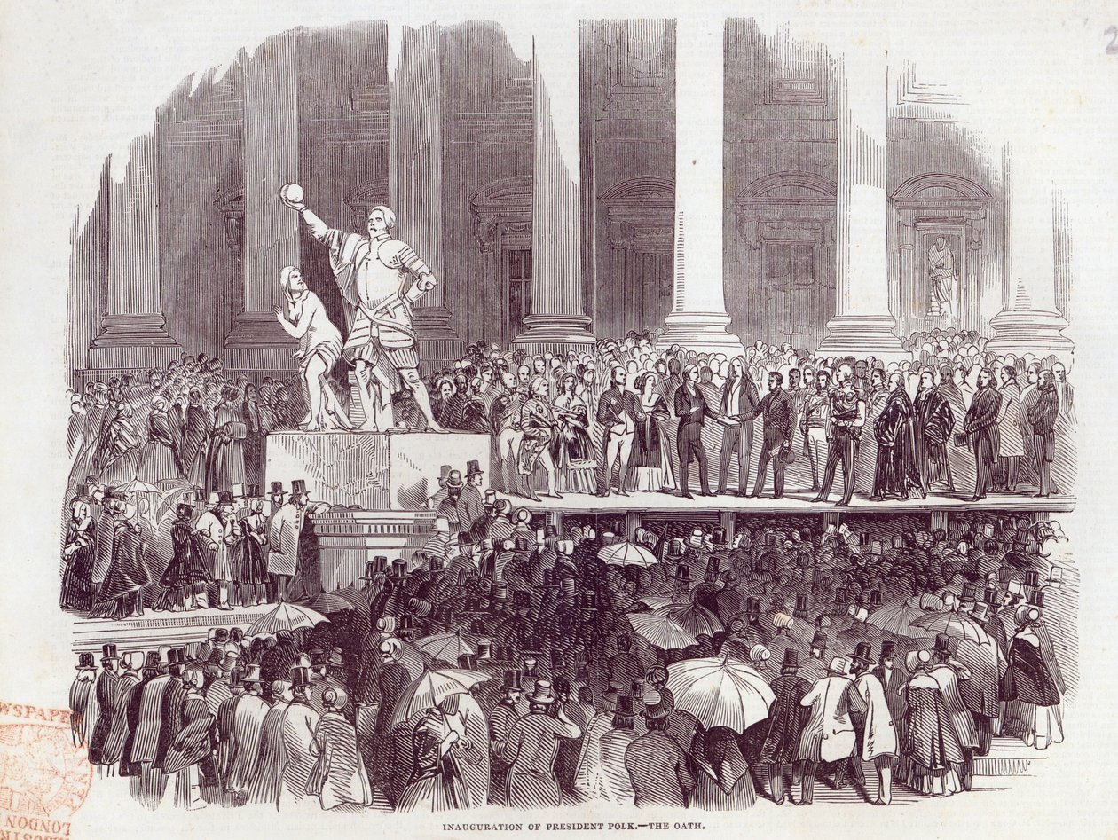 Innsettelse av president Polk: The Oath, fra 