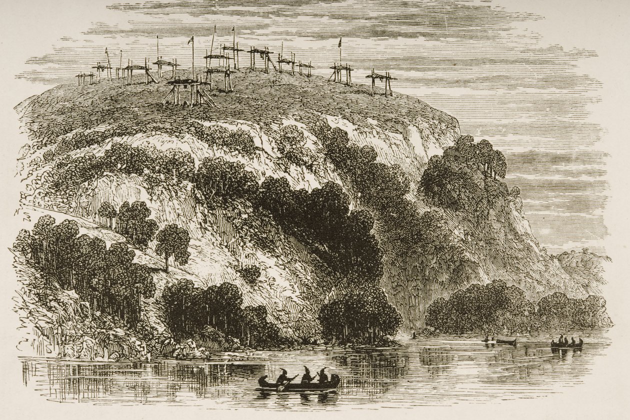 Indian Burial Ground on the Great Plains mellom St. Louis og Denver, fra 