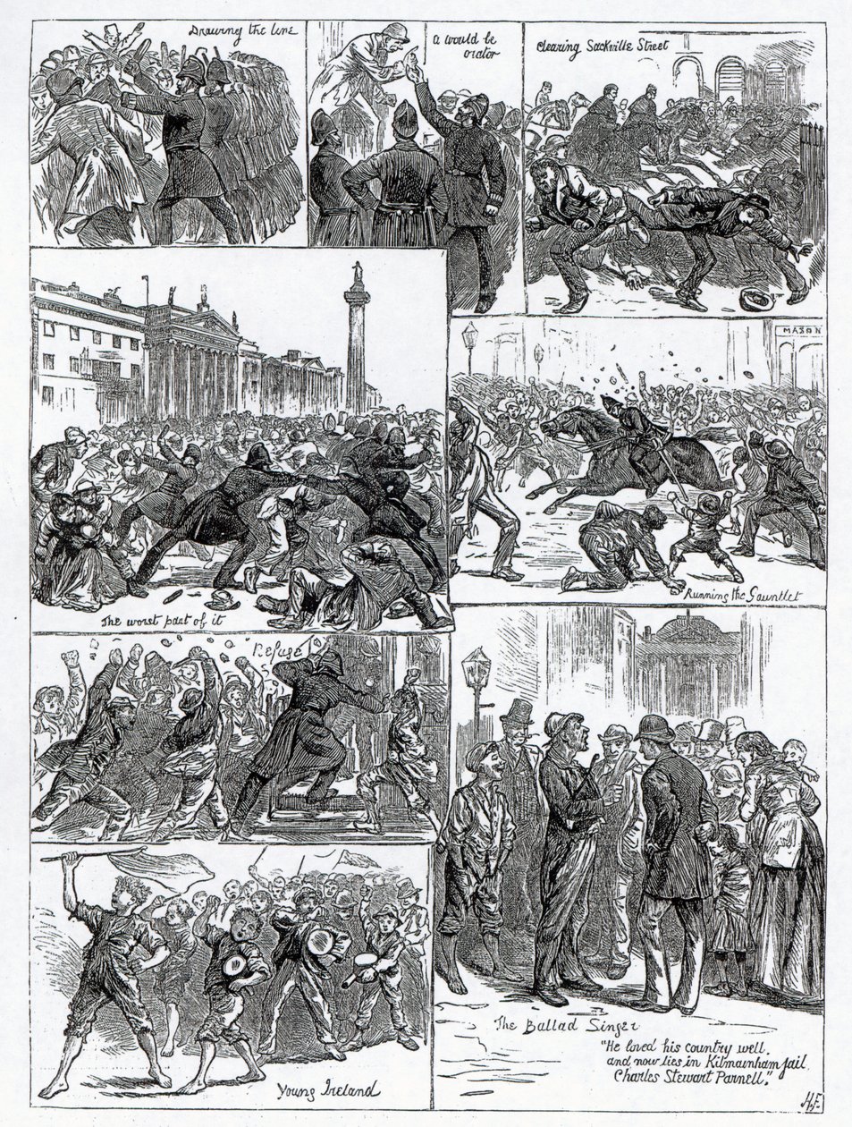 Irish Land League Agitation, illustrasjoner fra 