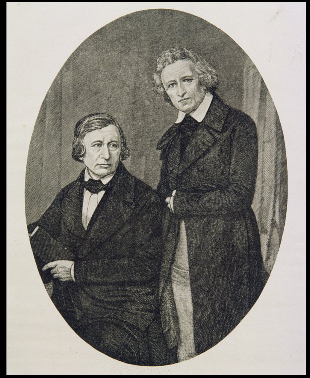 Jacob Ludwig Karl Grimm (1785-1863) og Wilhelm Karl Grimm (1786-1859) av English School