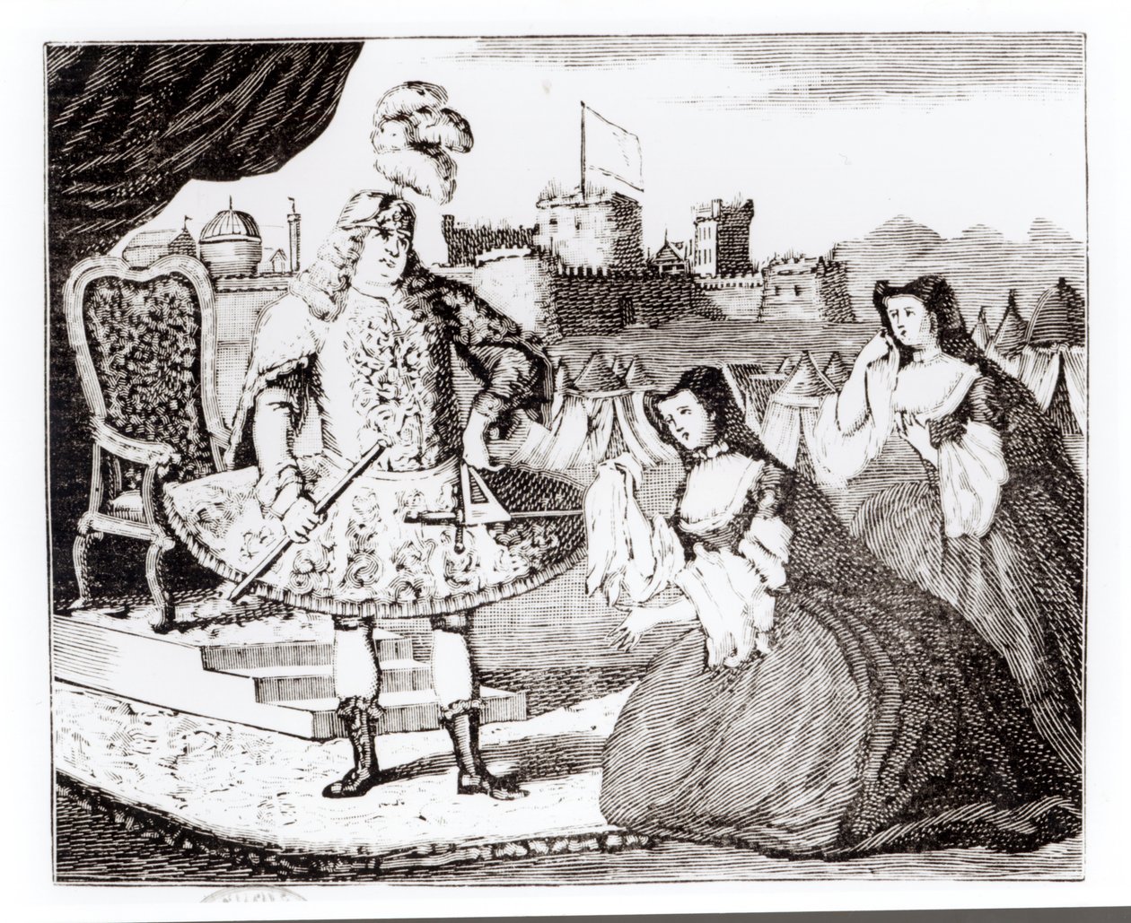 James Quin (1693-1766) som Coriolanus av English School