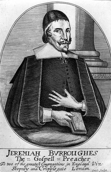 Jeremiah Burroughes (1599-1646), gravert av Cross av English School