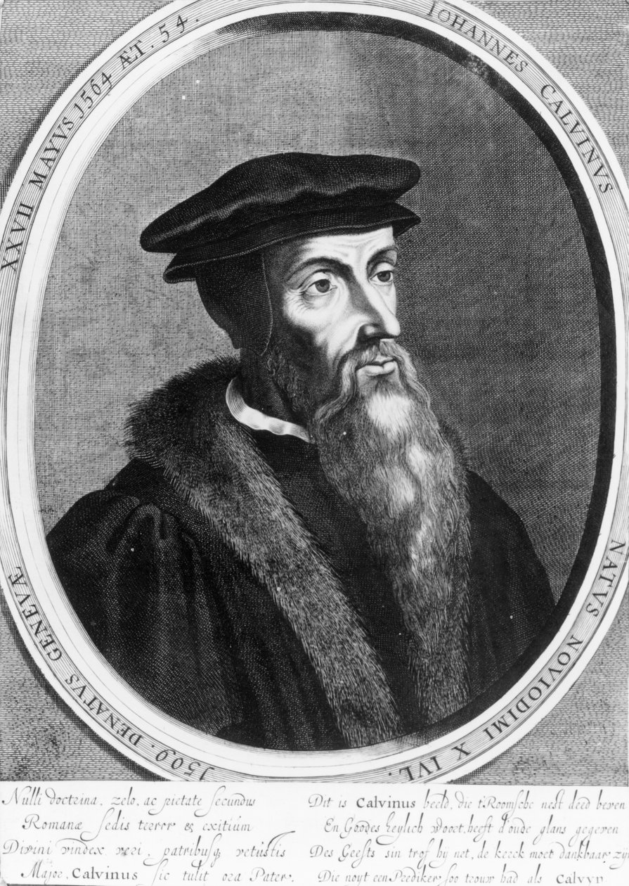 John Calvin (1509-64) av English School