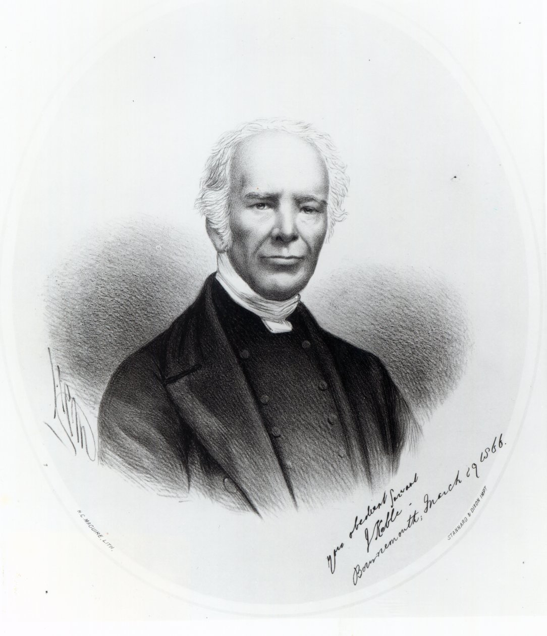 John Keble, 1866 (litografi) av English School