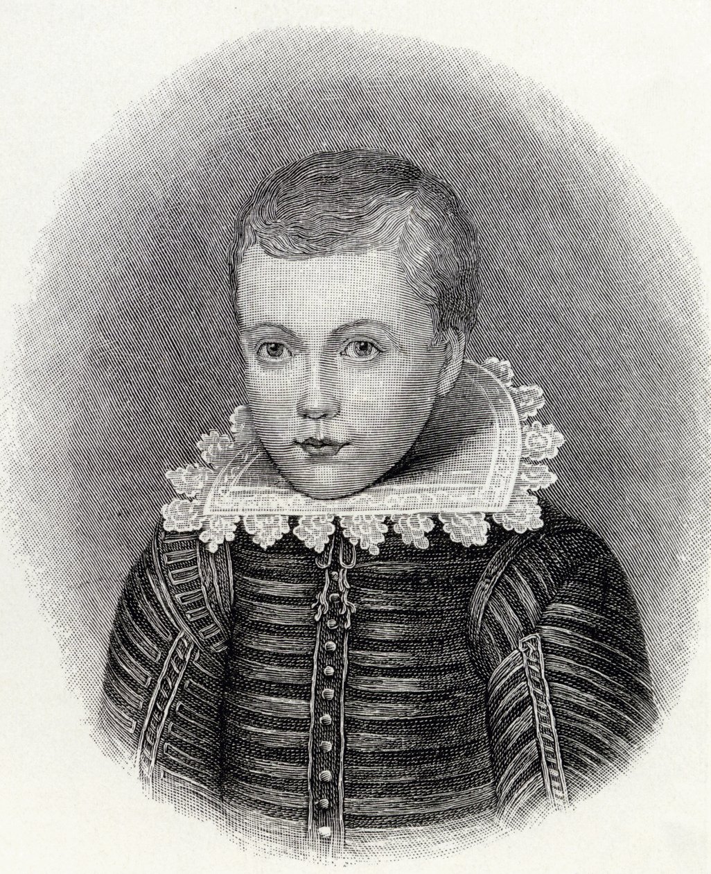 John Milton 10 år gammel, fra 