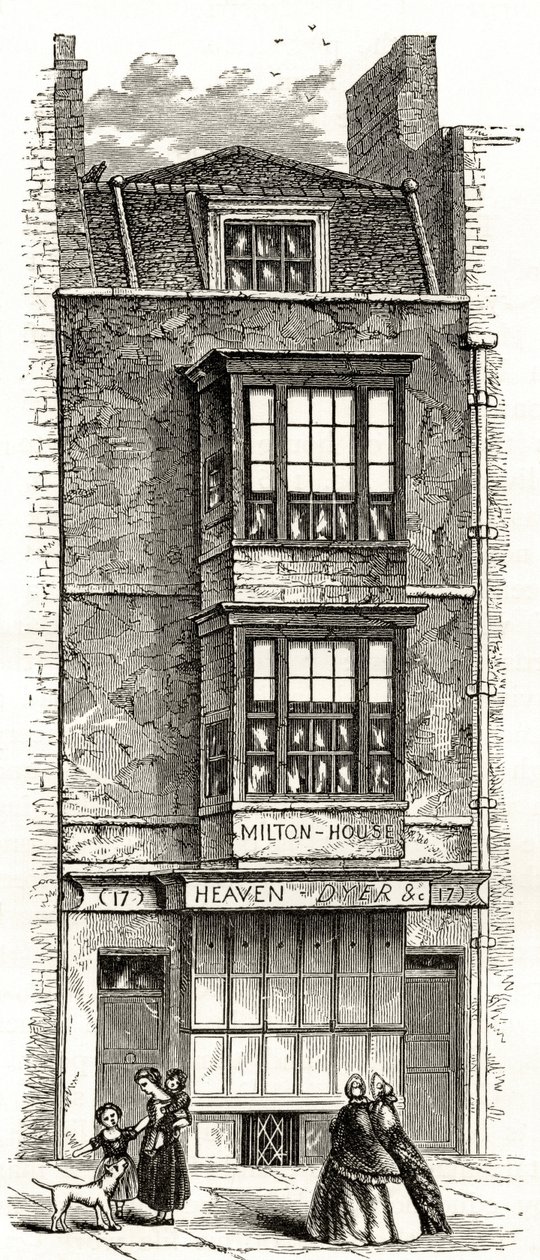 John Miltons hus i Barbican, fra 