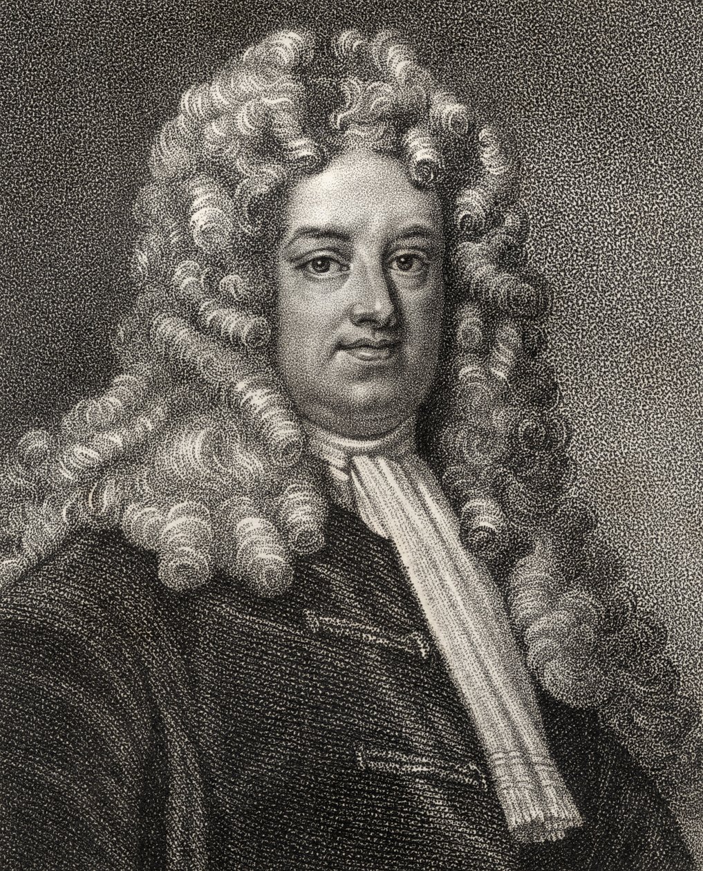 John Somers, gravert av Geremia, illustrasjon fra 
