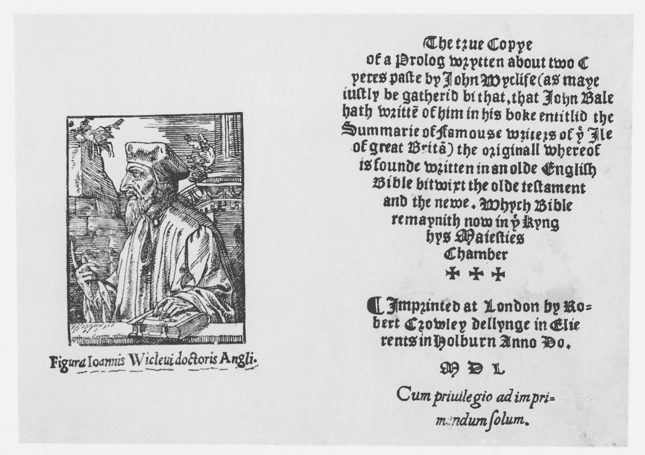 John Wycliffe (1328-84) 1548 av English School