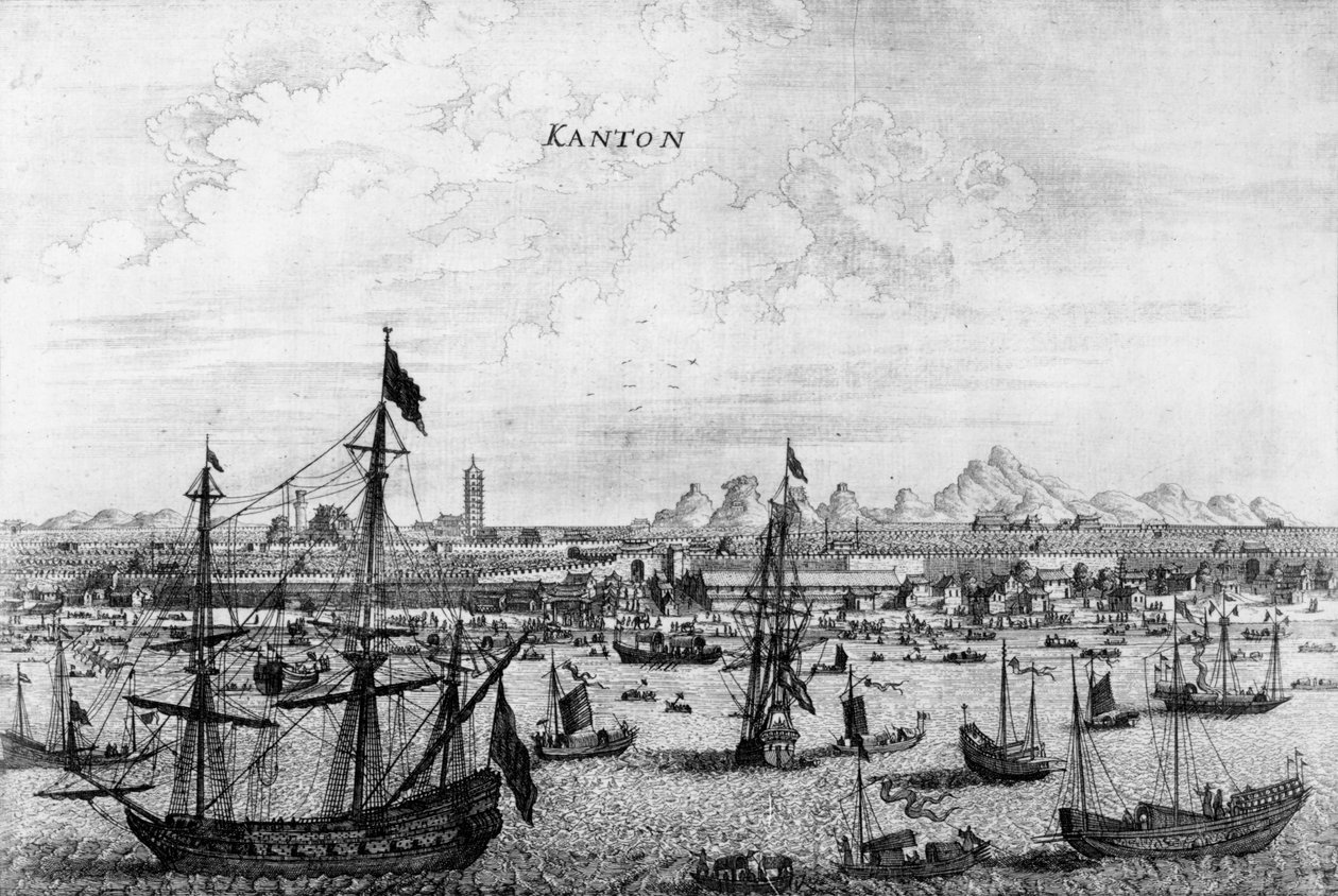 Kanton, Kina, 1669 av English School