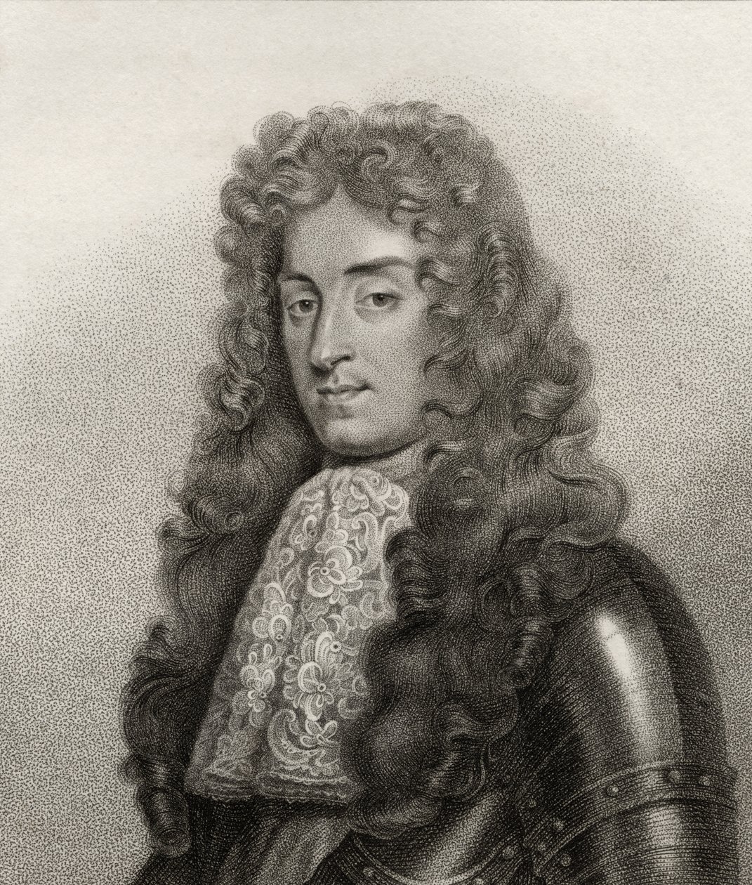King James II, gravert av Bocquet, fra 