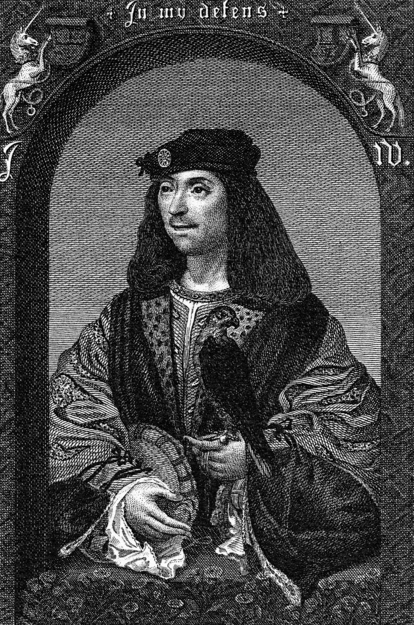 Kong James IV av Skottland, 1796 av English School