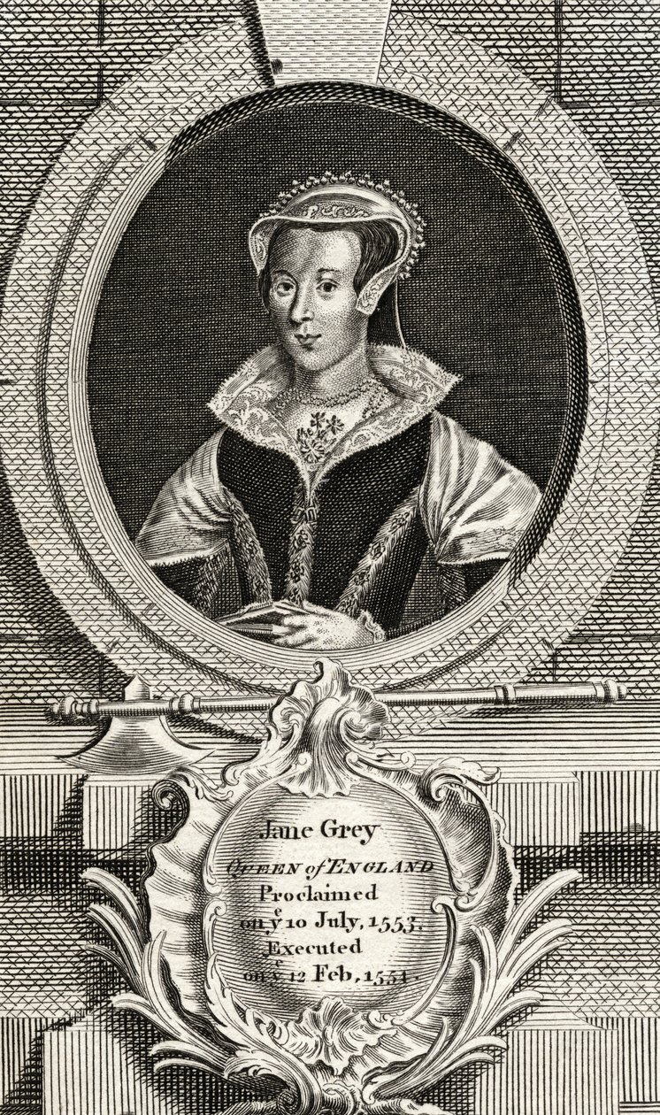Lady Jane Gray (1537-54) av English School