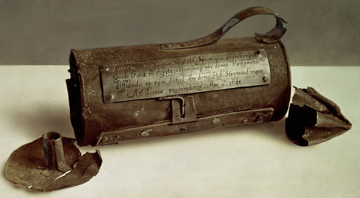 Lykt som tilhører Guy Fawkes (1570-1606) (metall) (se også 114297) av English School