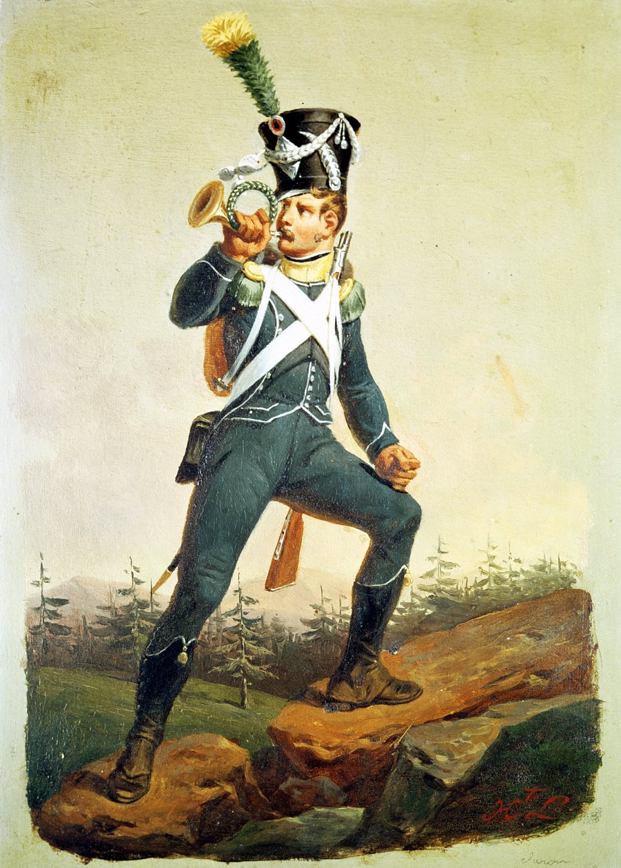 Lett infanteri fenrik, 1811 av English School