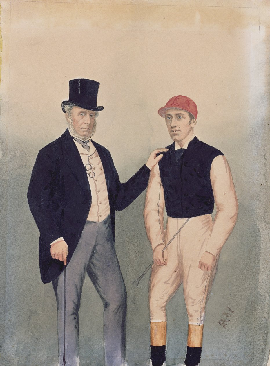 Lord Falmouth og Fred Archer (1857-86) av English School