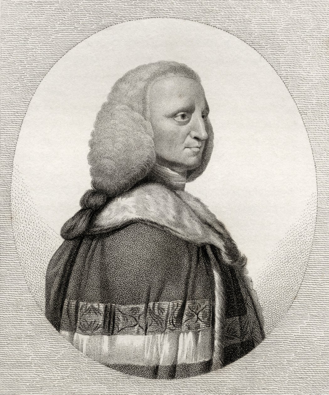 Lord George Lyttleton, gravert av Bocquet, illustrasjon fra 
