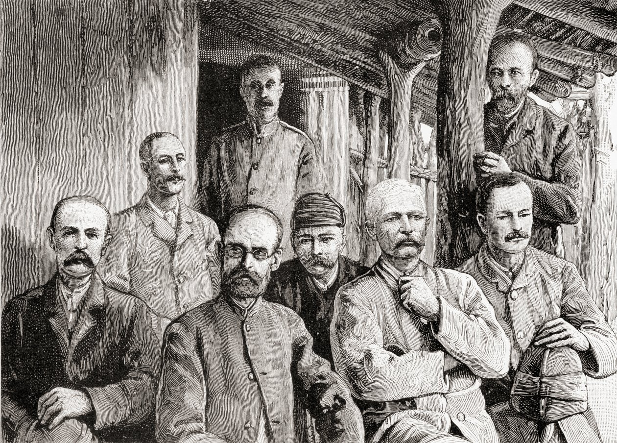 Mackays misjonærstasjon i Usambiro, 1890 (tregravering) av English School