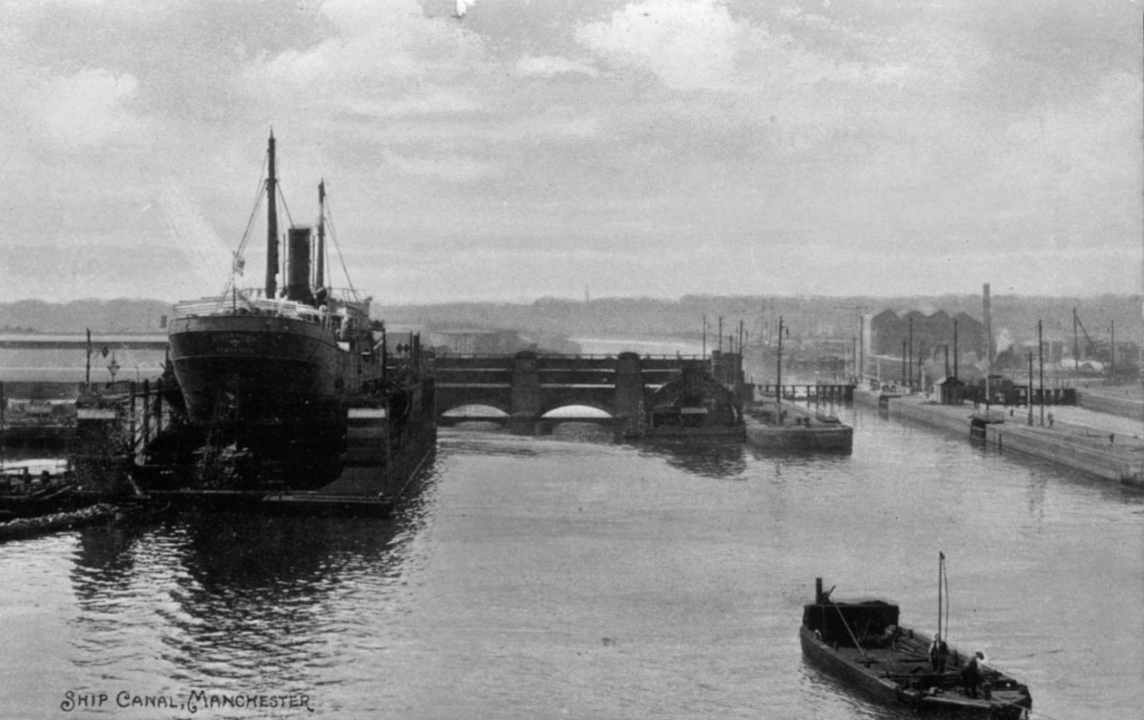 Manchester Ship Canal, ca. 1910 av English School