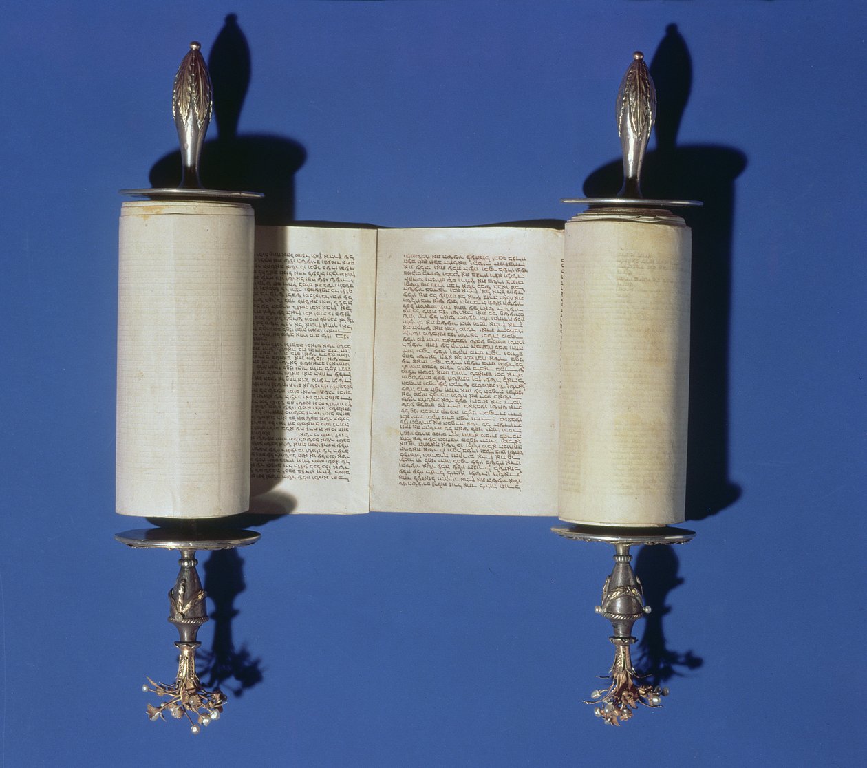 Miniatyr Torah Scroll, 1765 (pergament) av English School