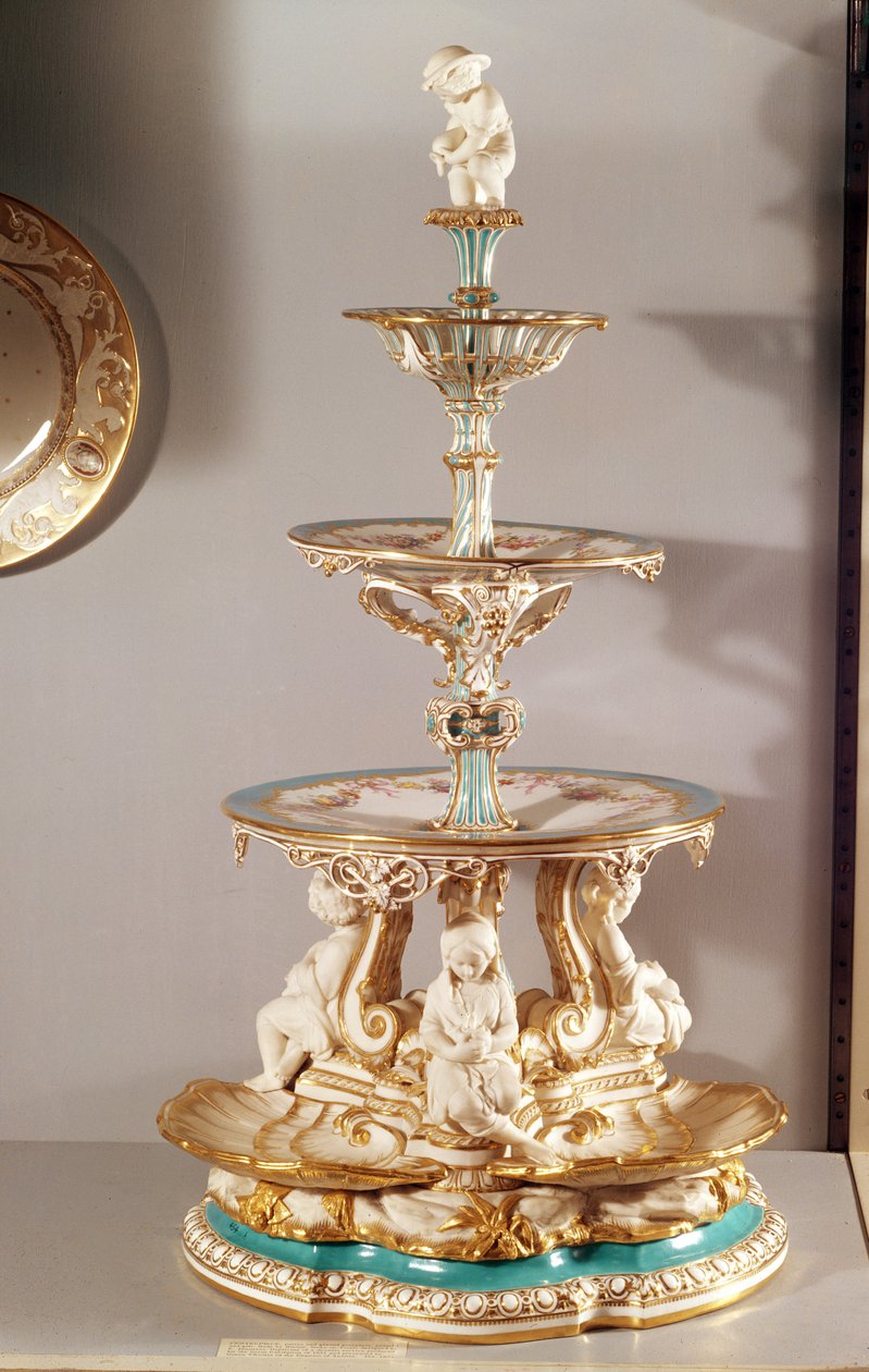 Minton bord i midten av Jeannot, 1851 (keramikk) av English School