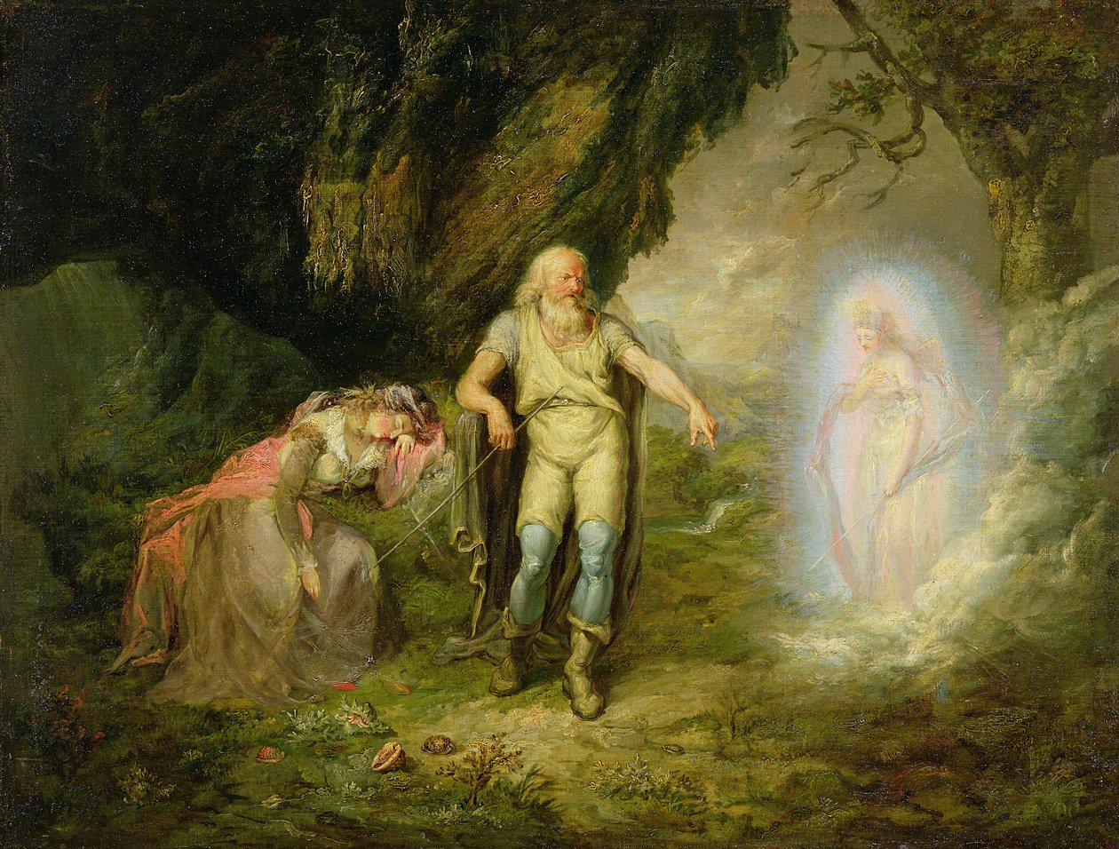 Miranda, Prospero og Ariel, fra 