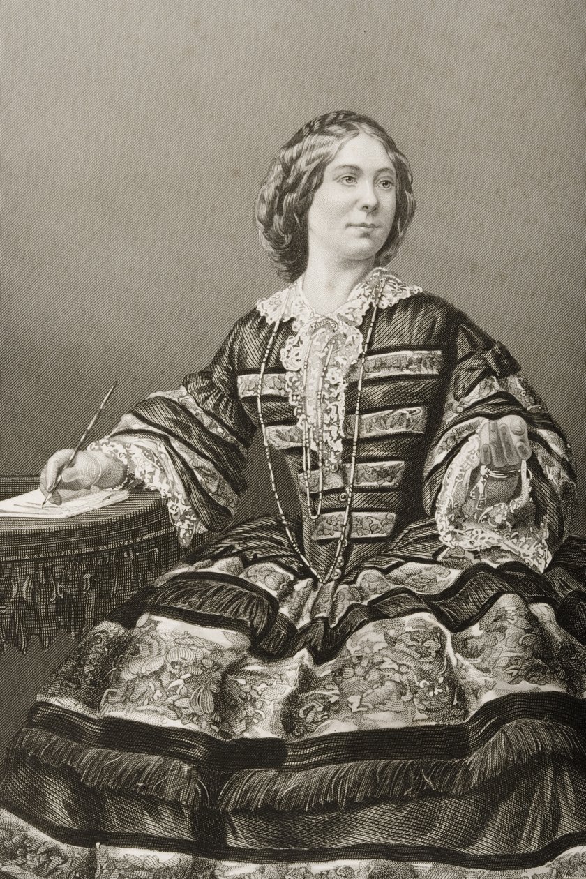 Frøken Amy Sedgwick (1830-97) av English School