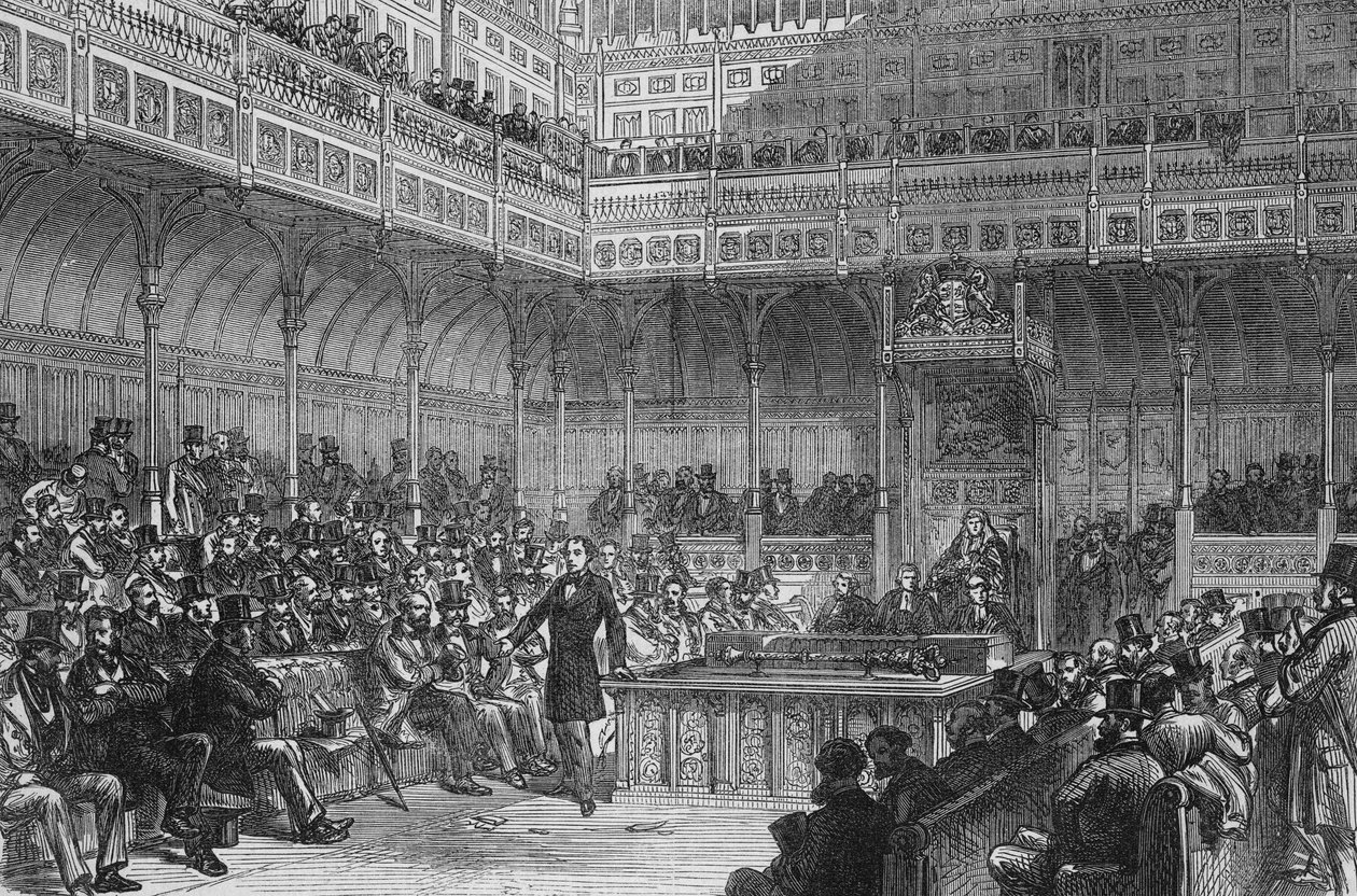 Mr Disraeli introduserte reformforslaget i 1859 av English School