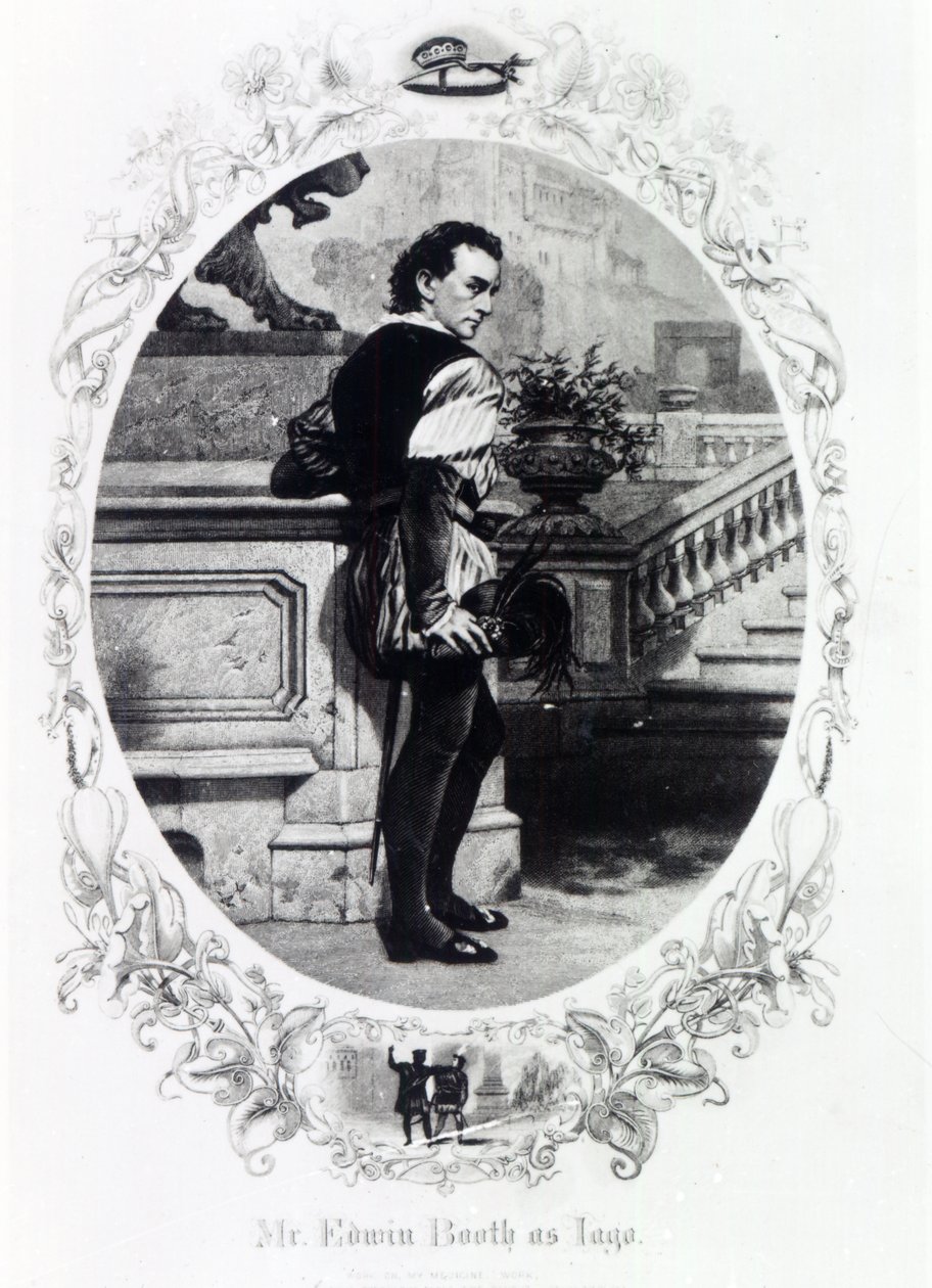 Mr. Edwin Booth som Iago av English School