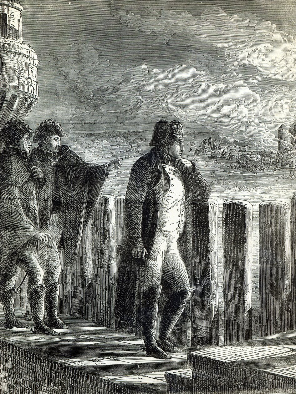 Napoleon så på brannen i Moskva i 1812 av English School