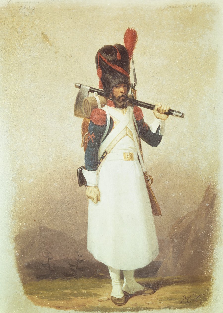 Napoleonsk soldat, 1811 av English School