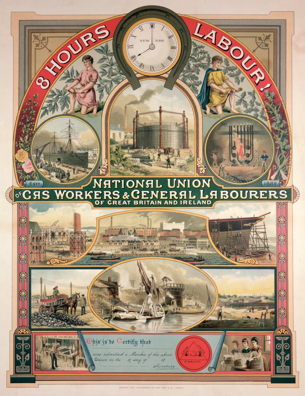 National Union, Gas Worker and General Labourers, 1889 av English School