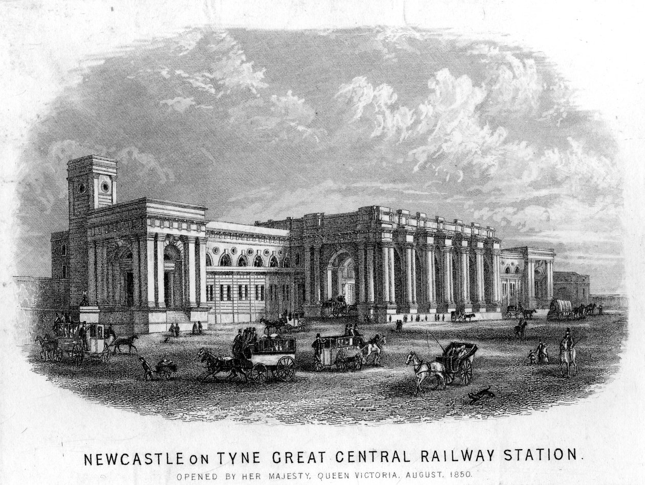 Newcastle-upon-Tyne Great Central Railway Station av English School