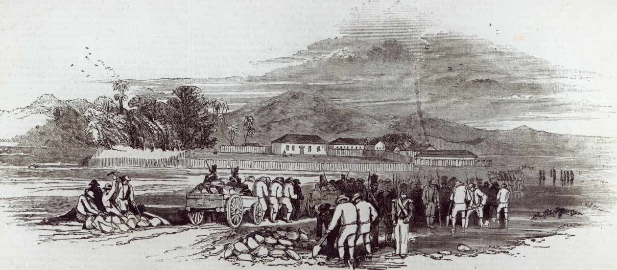 Norfolk Island, fra 'The Illustrated London News', 12. juni 1847 av English School