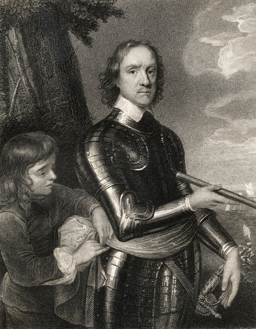Oliver Cromwell (1599-1658) av English School